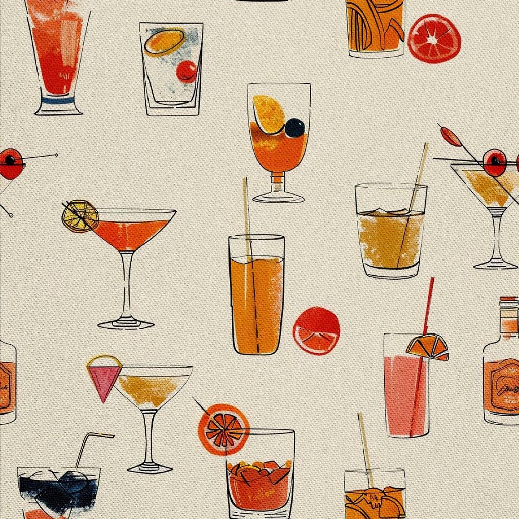 OUTDOOR DEKOSTOFFE OXFORD - Motiv Cocktail | DX8480