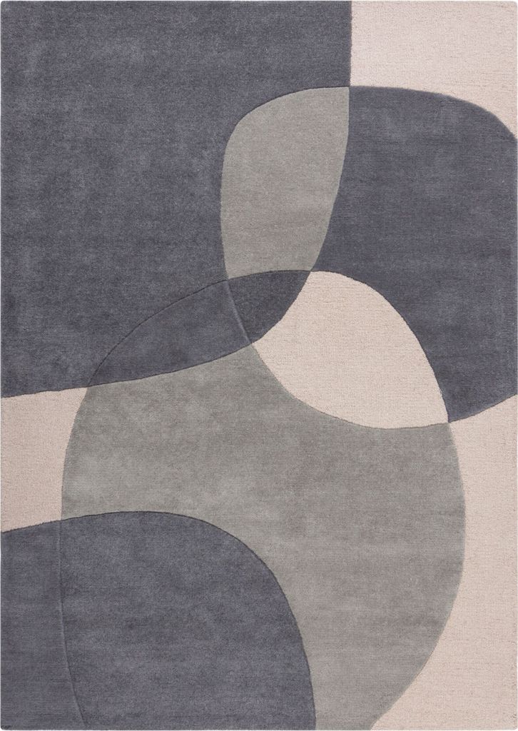 KADIMA DESIGN OSTE Glow 120 cm x 170 cm Grau Farbe Rechteckig Indoor Teppich