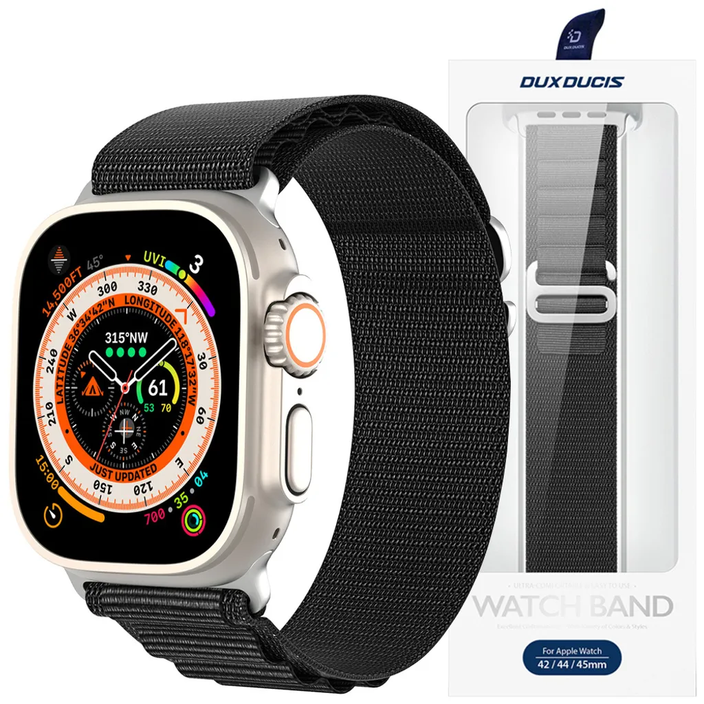 Upgrade Style Apple Watch: Cinturino Dux Ducis GS Nero 41mm