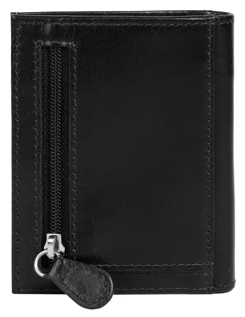Mini Portefeuille Bugatti Secure Slim Zip Noir - Protection et Style - 10
