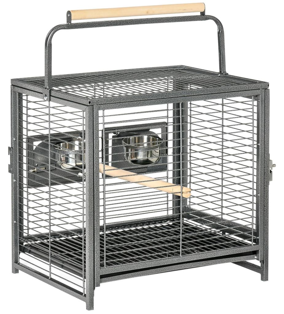 Cage de transport en acier pour perroquets, cage š€ oiseaux Image du produit 