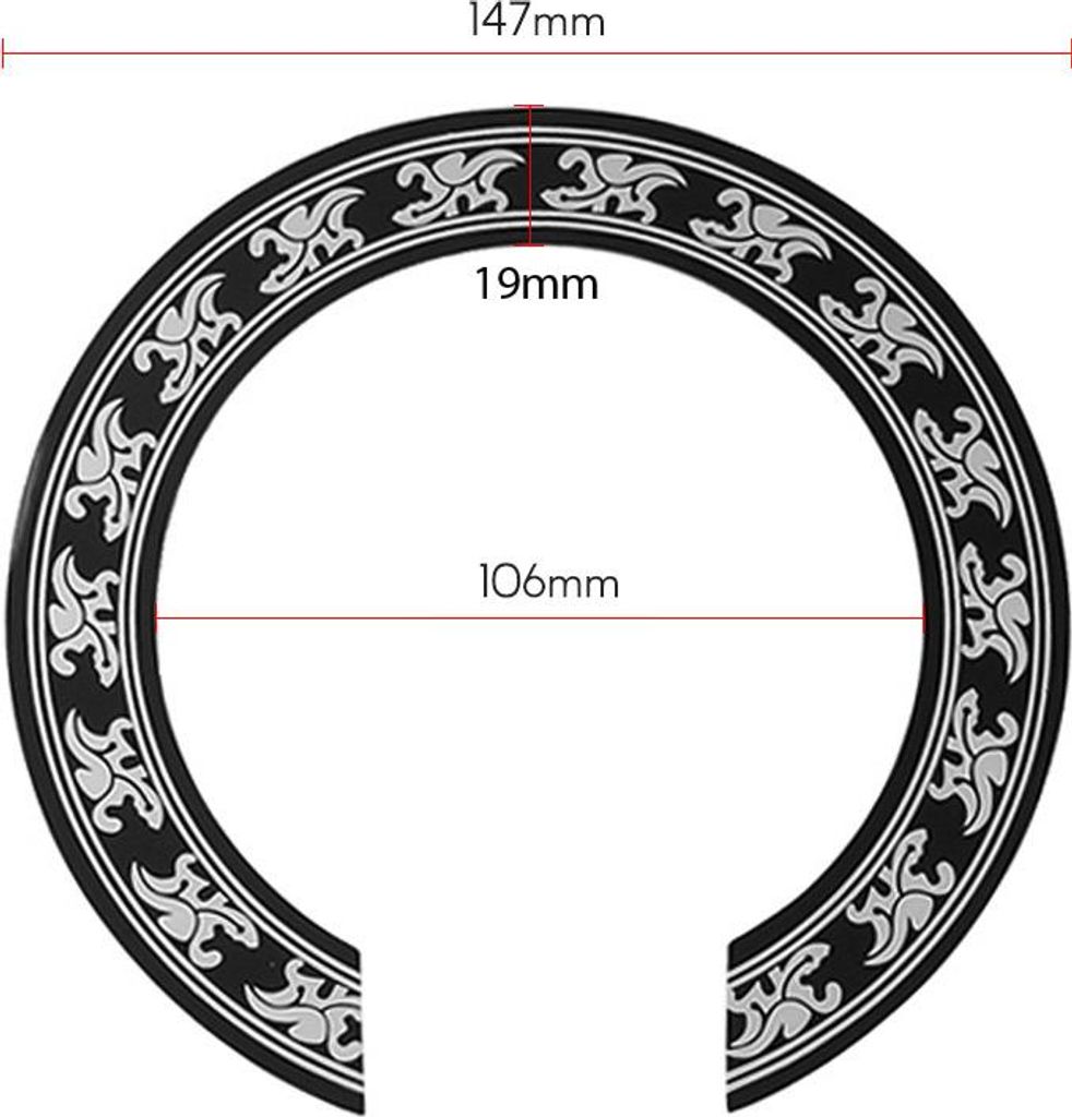 Folk Gitarre Rosette Inlay Aufkleber Kreis Schallloch dekorative Aufkleber Zubehör Ersatz für 40-41 Zoll Gitarren