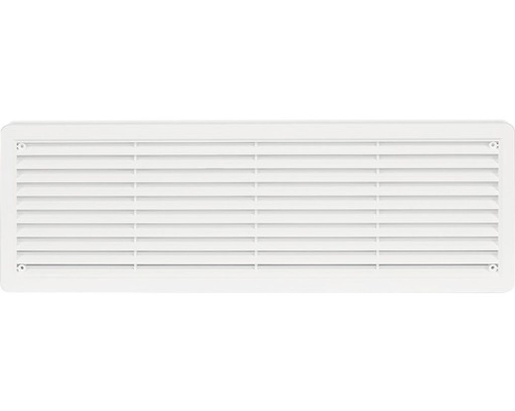 Kratka wentylacyjna drzwi VMD, 400 x 130 mm, 2 szt., biała Zdjęcie produktu 