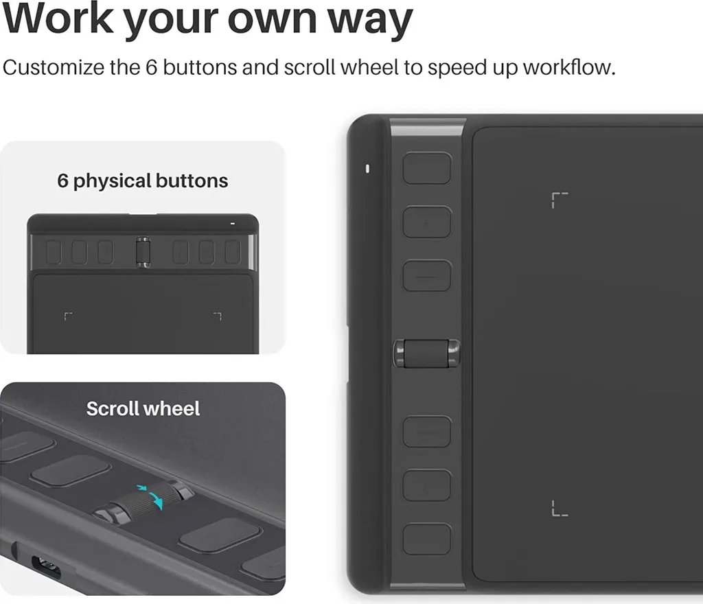 Dessinez partout avec la tablette graphique HUION H641P compacte et légère - 8