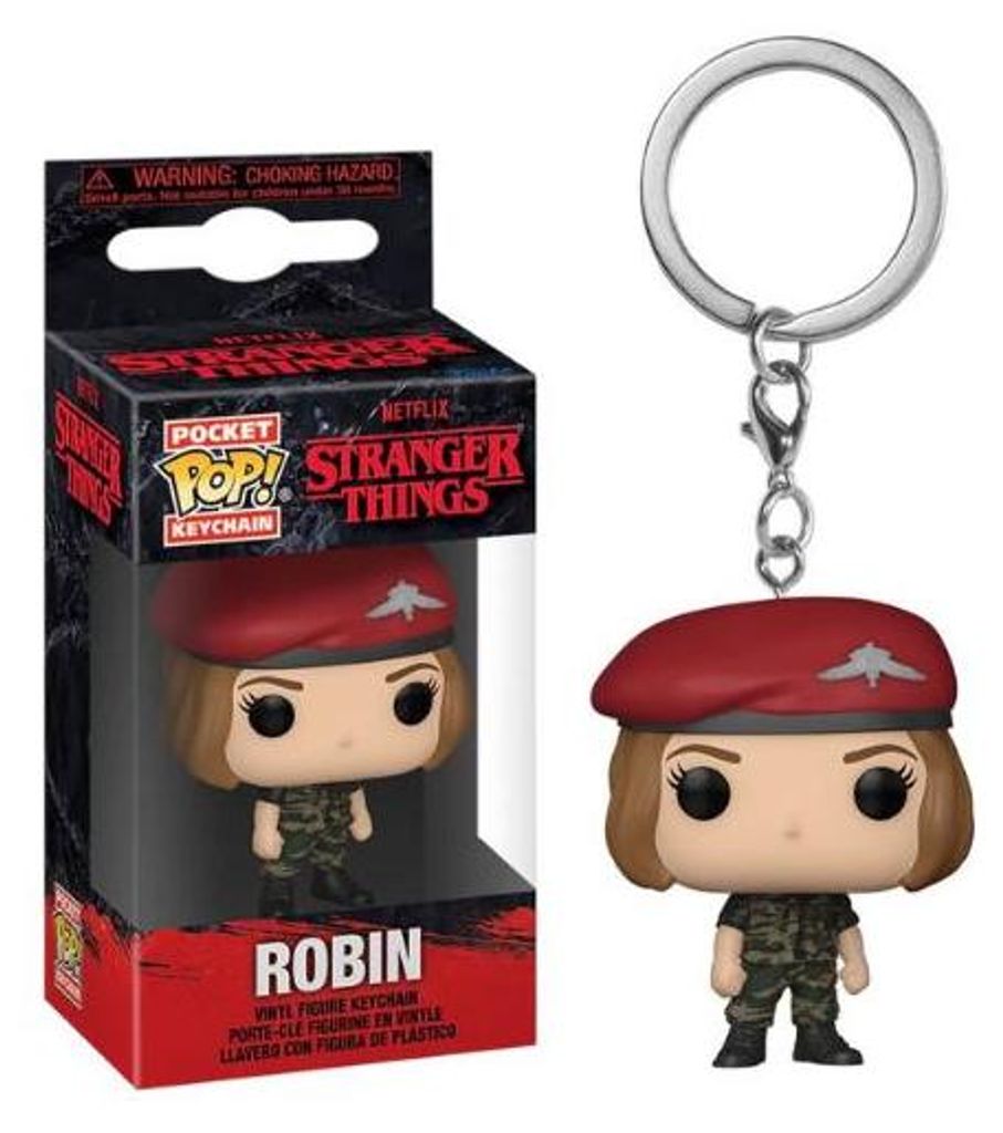 Funko POP Portachiavi Stranger Things 4 - Robin in tenuta Immagine del prodotto 