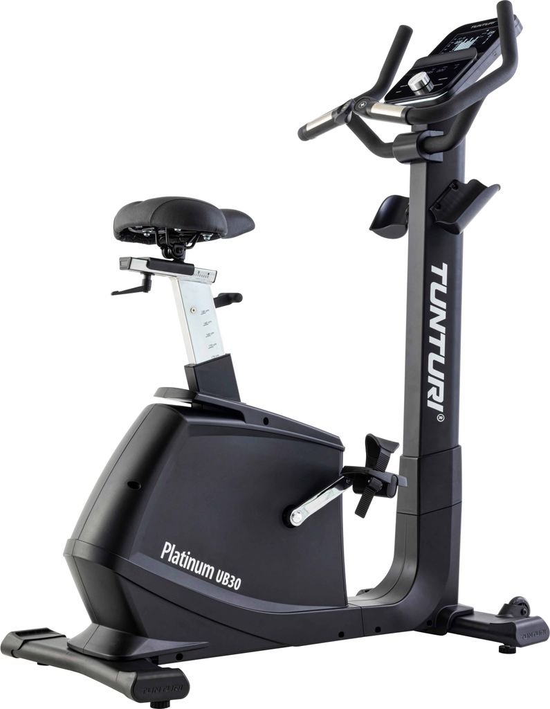 Tunturi Platinum E30 Heimtrainer - Fitnesstrainer Mit Ergometer - 48 Widerstandsstufen - Integrierte Herzfrequenzsensoren - Niedriger Einstieg - An...