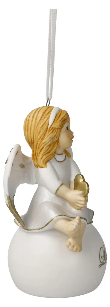 Figurine Ange Goebel Liebe en Porcelaine Biscuit Mate Artisanale