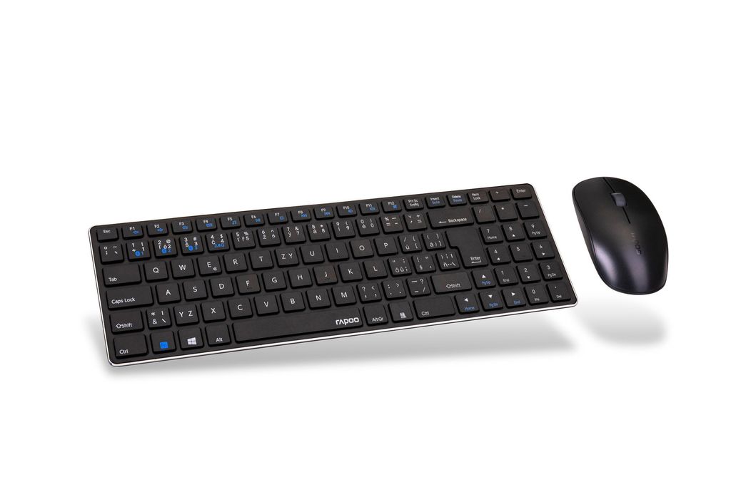 Set klávesnice s myší Rapoo 9300M, CZ/ SK layout - černá Obrázok produktu 