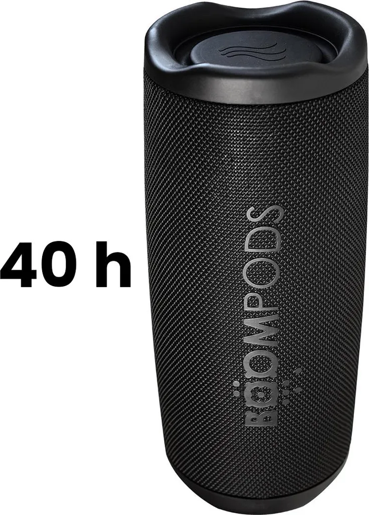 BOOMPODS Beachboom 12 Noir BEMBLK - Enceinte Bluetooth Étanche IPX7