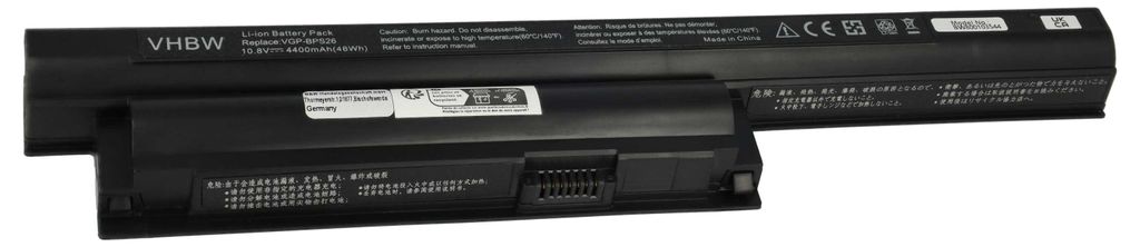 vhbw Akku kompatibel mit Sony Vaio VPC-EH1M9E, VPC-EH1S9E, Produktbild 