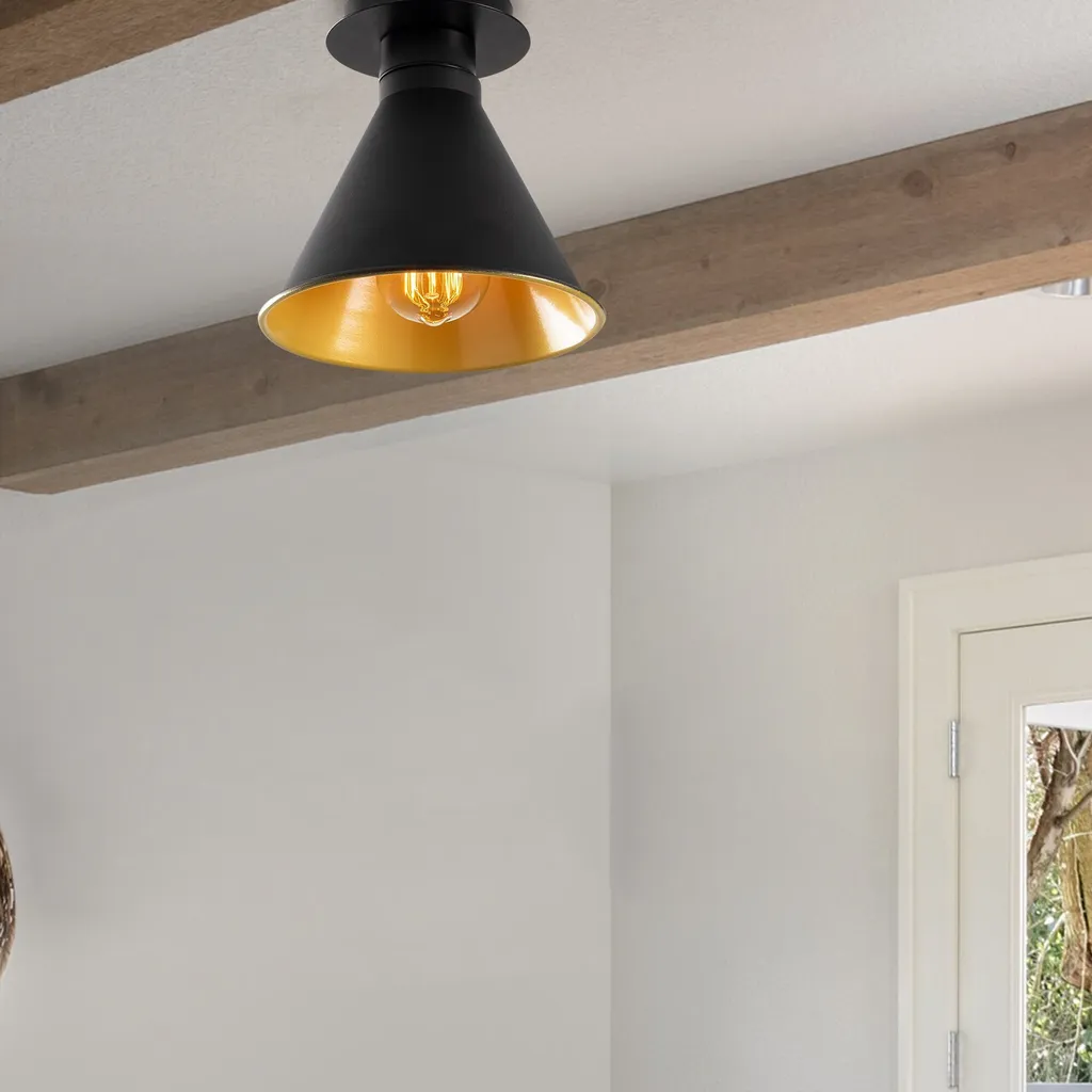 Plafoniera Opviq Berceste N-676 Metallo E27 20x24cm - Alta Qualità