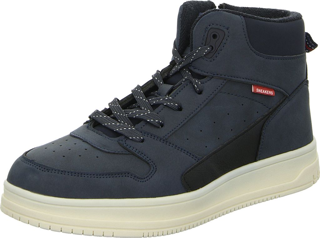 Sneakers Jungen-High-Top-Sneaker Blau, Farbe:blau, EU Größe:35