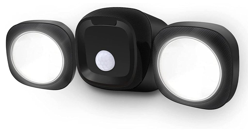 Batteriebetriebene LED-Außenlampe mit Bewegungsmelder (IP65 wasserdicht) – Akku-Strahler für die Wandmontage im Außenbereich, ideal als Sicher...