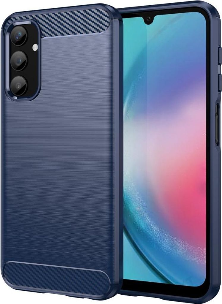 Samsung Galaxy A25 Hülle - Coverup Armor Brushed TPU Back Cover - Blau
