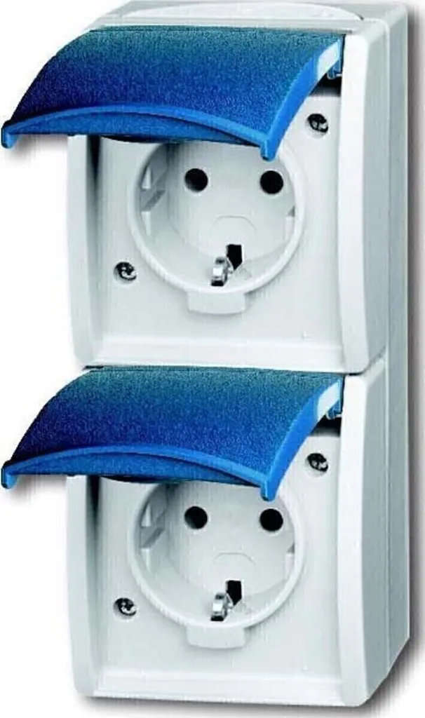 Busch-Jaeger 20-02 EBW-53 Prise de Courant Double Verticale 2CKA002084A0719