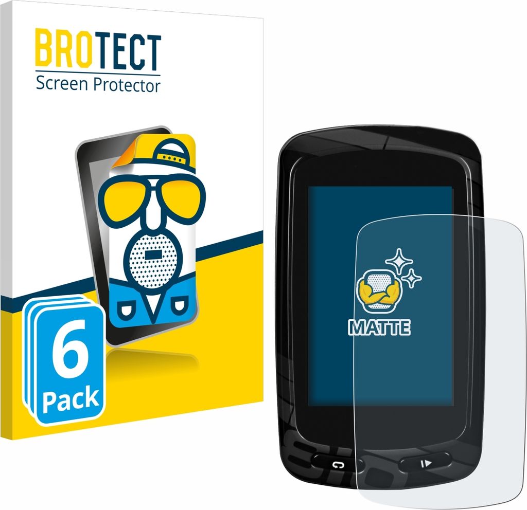 6x BROTECT Schutzfolie für Garmin Edge 810 Displayschutz Displayschutzfolie Folie Matt Entspiegelungsfolie