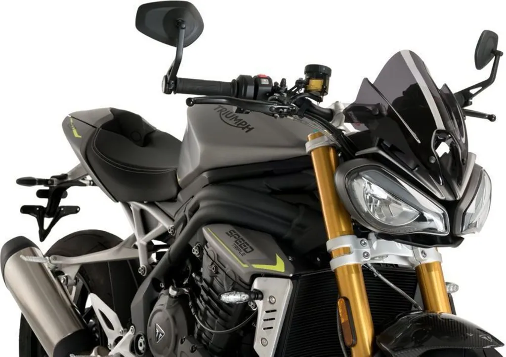 Saute-vent Puig Naked Sport Fumé Foncé pour Triumph Speed Triple 1200 RS