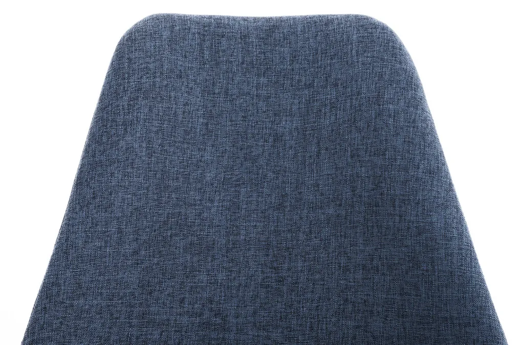 Chaise Pegleg Tissu confortable Square Blanc Bleu - Pieds robustes