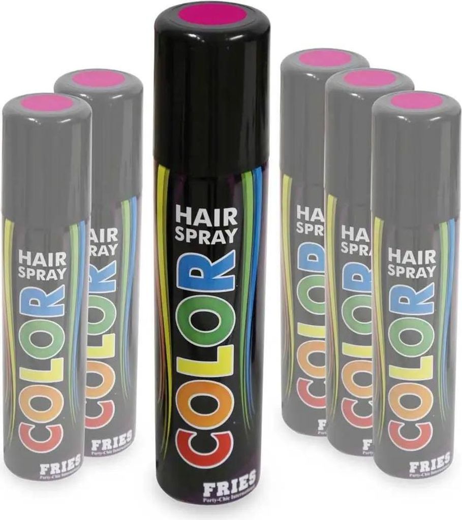 Color-Haarspray 100ml pink FRIES 30105 Produktbild 