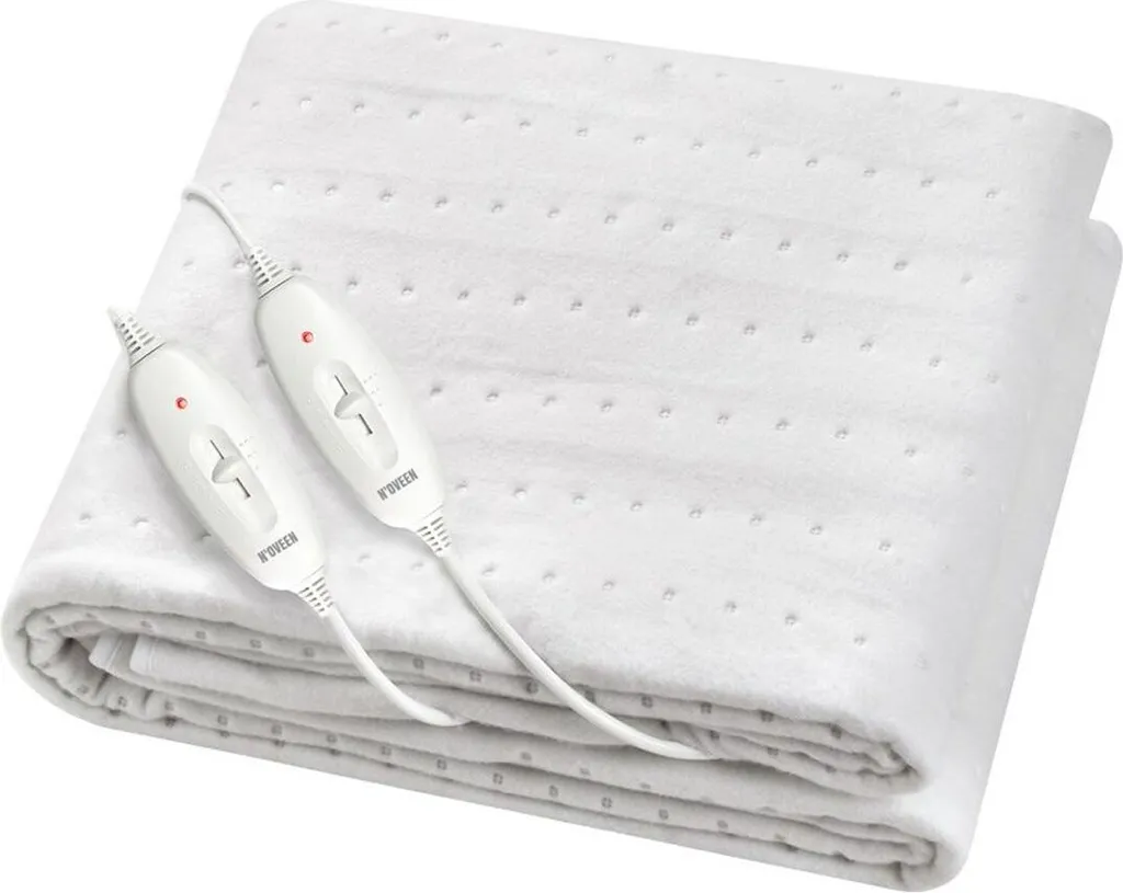 Couverture Électrique 140x160 cm Noveen EB360 Chaleur Réglable Blanche
