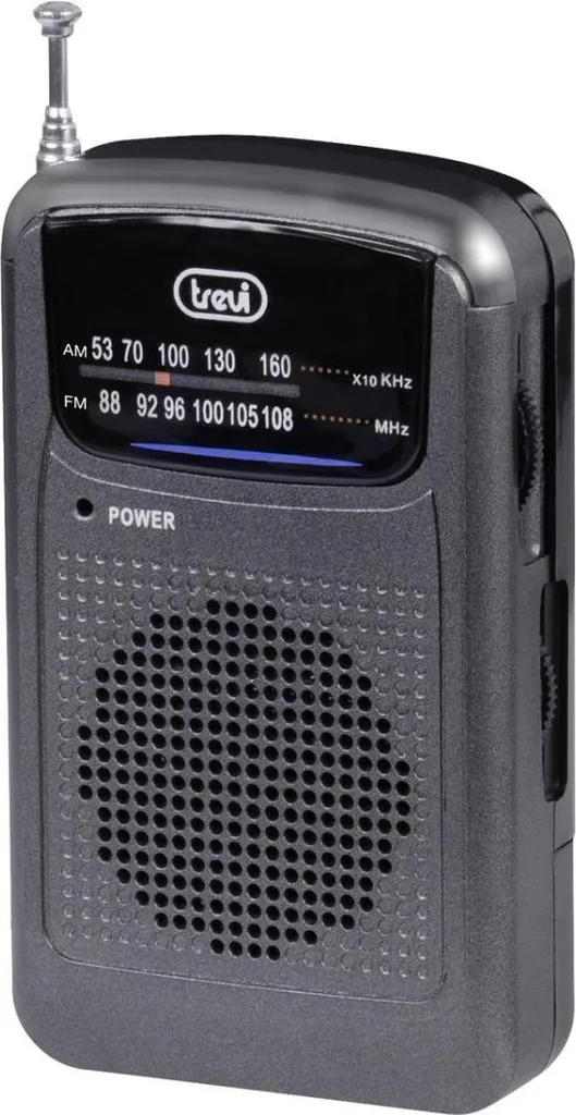 Mini Radio Trevi RA 710 Portatile Grigio AM/FM per Viaggi e Sport