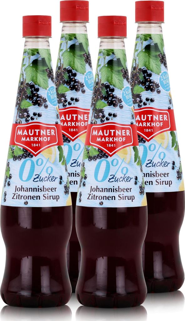 Mautner Getränkesirup Johannisbeer Zitrone 0% Zucker 0,7L - Produktbild 