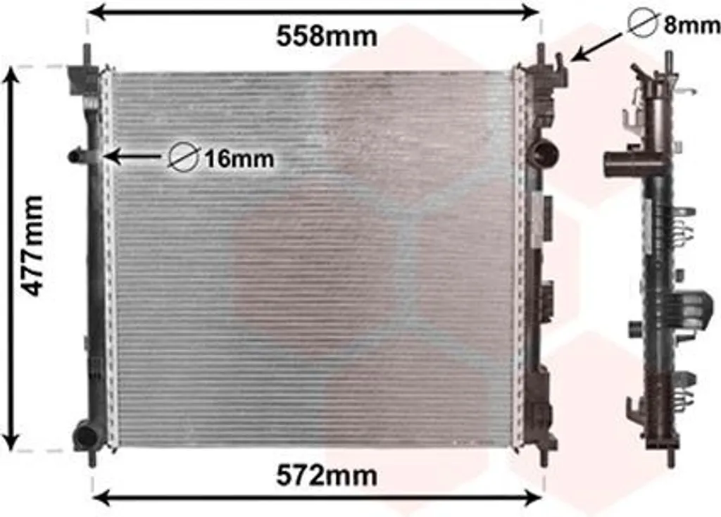 Évitez la surchauffe avec le radiateur de refroidissement moteur 33002407