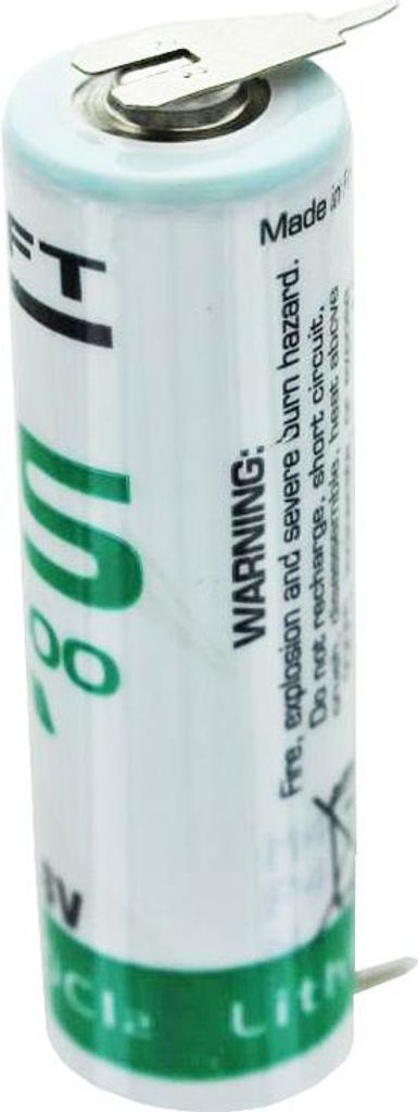 SAFT LS14500CNA Lithium Batterie mit 2er Print Kontakten Produktbild 