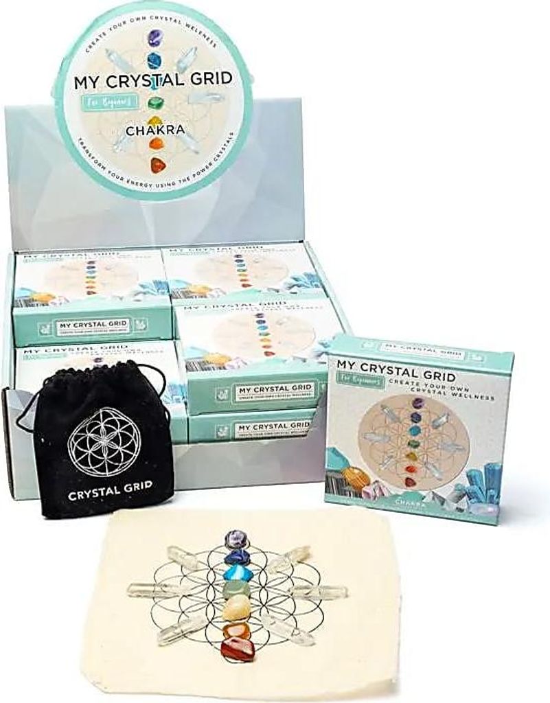Kristallgitter Chakra-Display -- 26x26x10cm online bestellen