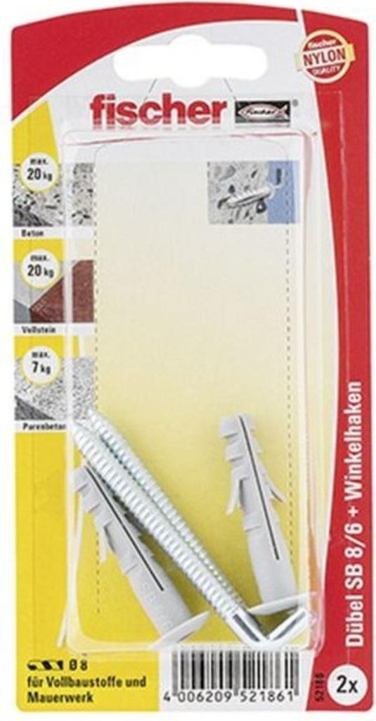 Fischer Dübel SB 8/6 K (2), 052186