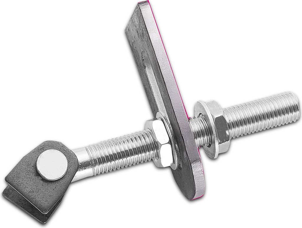 Torangel verstellbar M20 x 190 mm mit Anschweißlaschen Torbeschlag Stahl-Torband Stahltor-Scharnier von SOTECH