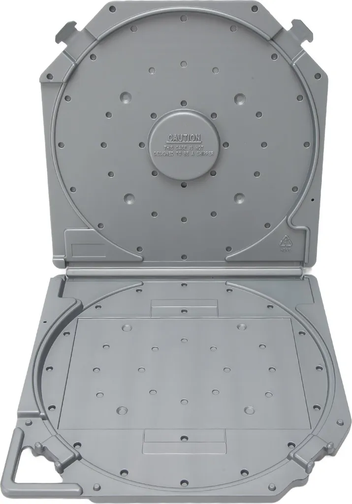 Boîte de rangement anti-rayures 10 pouces pour bobines audio - Gris