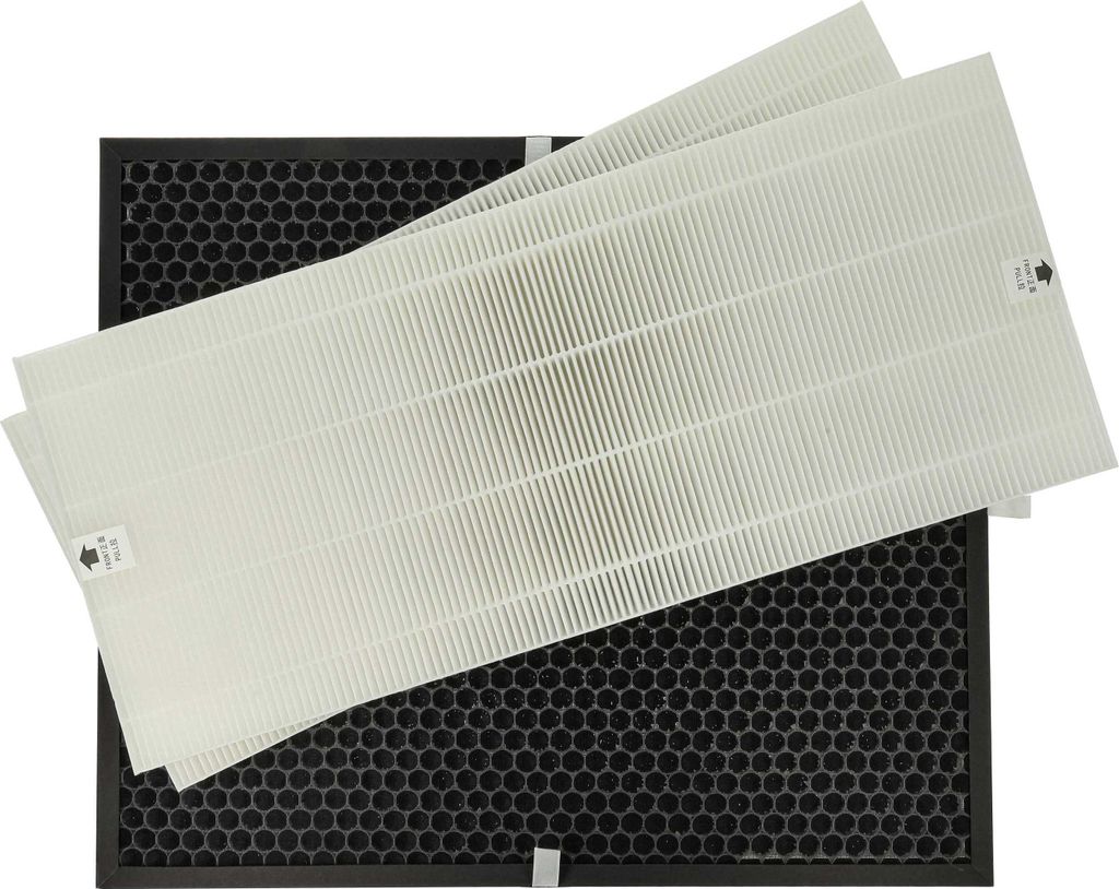 vhbw 2-teiliges Filter-Set kompatibel mit Winix P450, U450 Luftreiniger - HEPA-Filter, Aktivkohlefilter