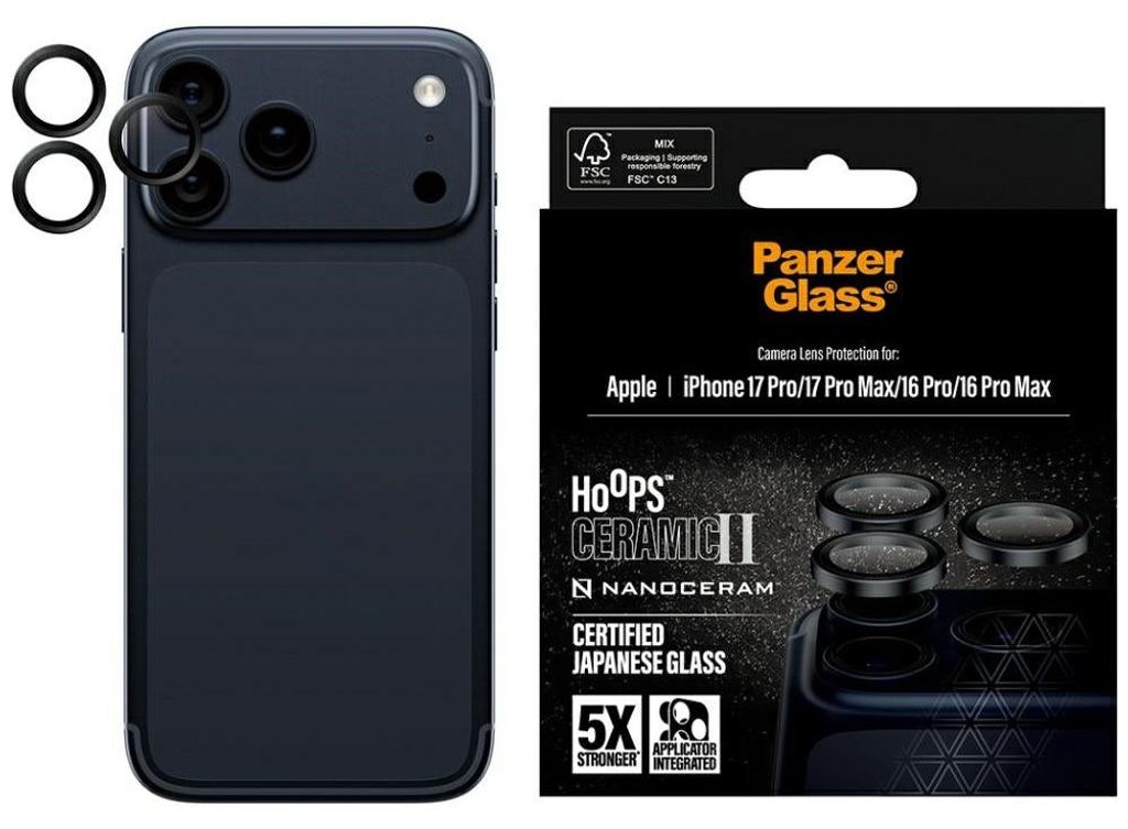 PanzerGlass Hoops Ceramic II Camera Lens Protector iPhone Produktbild 