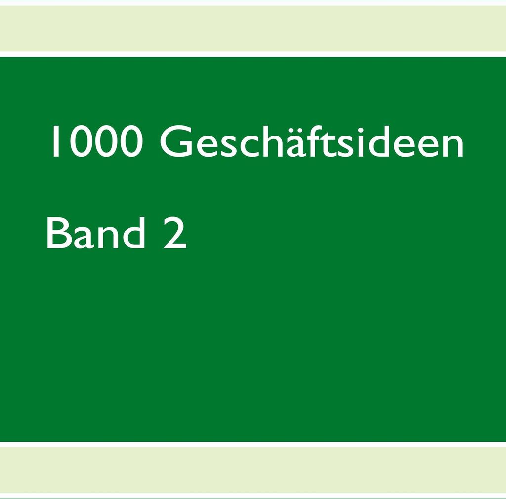 1000 Geschäftsideen