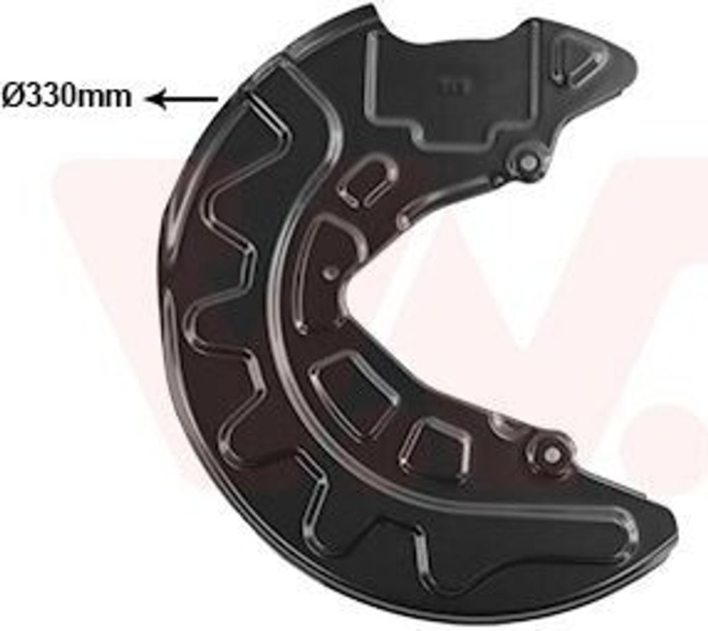 VAN WEZEL Spritzblech Bremsscheibe für VW Golf VII Schrägheck (5G1, BQ1, BE1, BE2) Vorne Rechts 5766372 Ankerblech