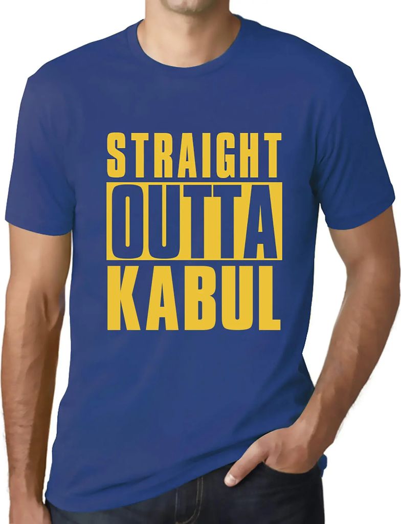 Herren Grafik T-Shirt Direkt aus Kabul – Straight Outta Kabul – Öko-Verantwortlich Vintage Jahrgang Kurzarm Lustige Druck Geburtstag Geschenk ...