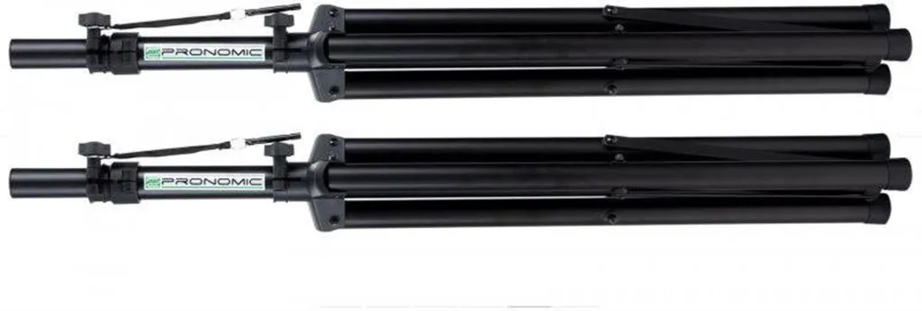 Pronomic SPS-1S Eco-Set Lot de 2 Supports Enceintes Noirs robustes - 3