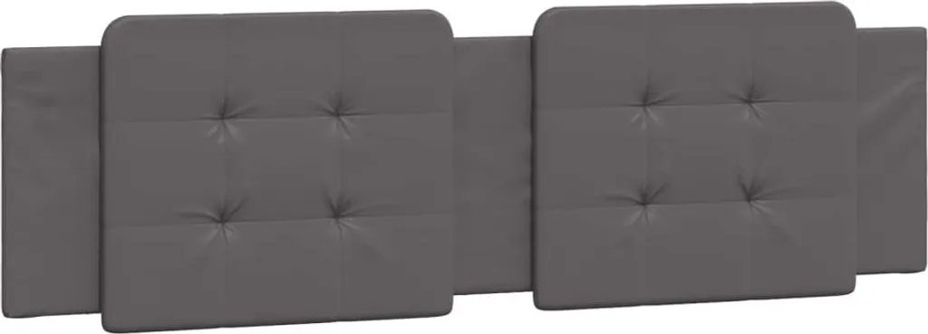 Coussin de tête de lit Confortable 180 cm Gris pour Lire au Lit Zadar