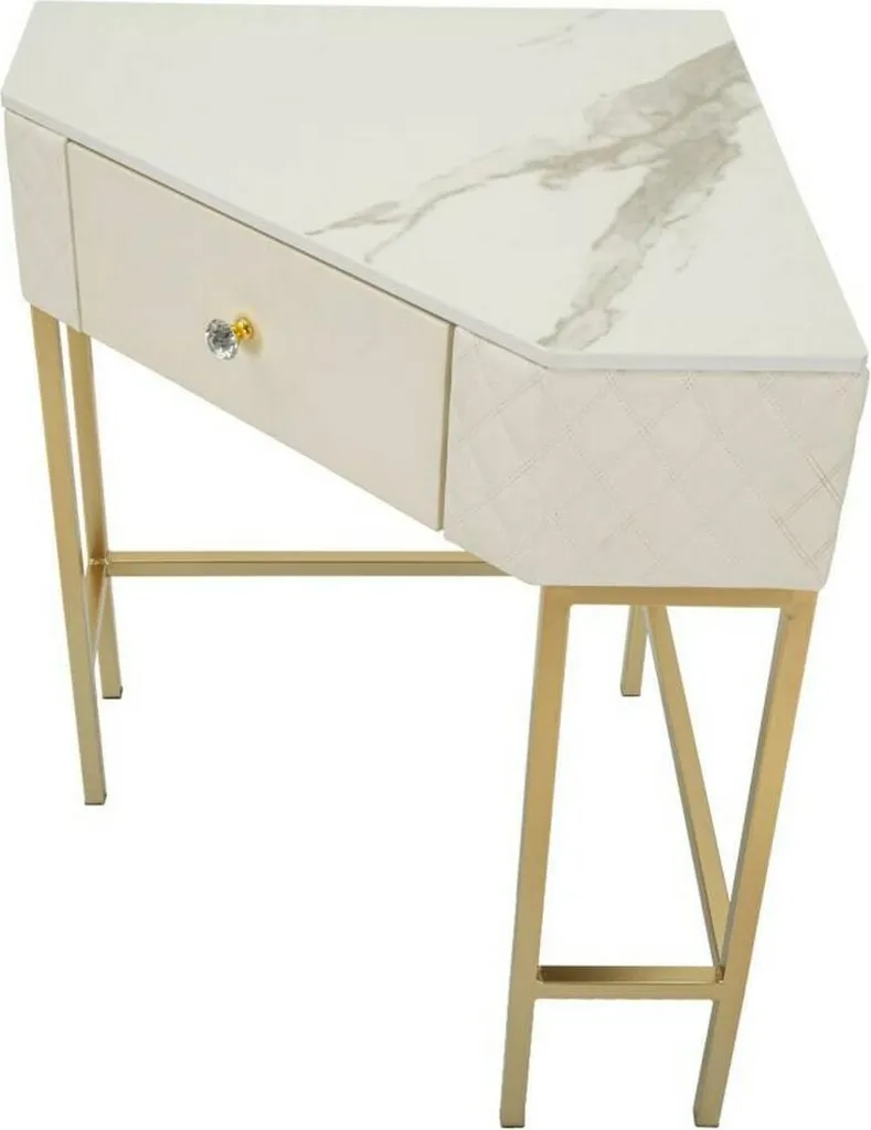 Console Viscardo Blanche Haute Résistance 20kg - Format 85x60x77 cm