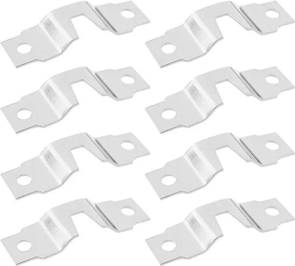 Fixation Murale Miroir : 100 Crochets Double Trou Anti-Chute Fiables