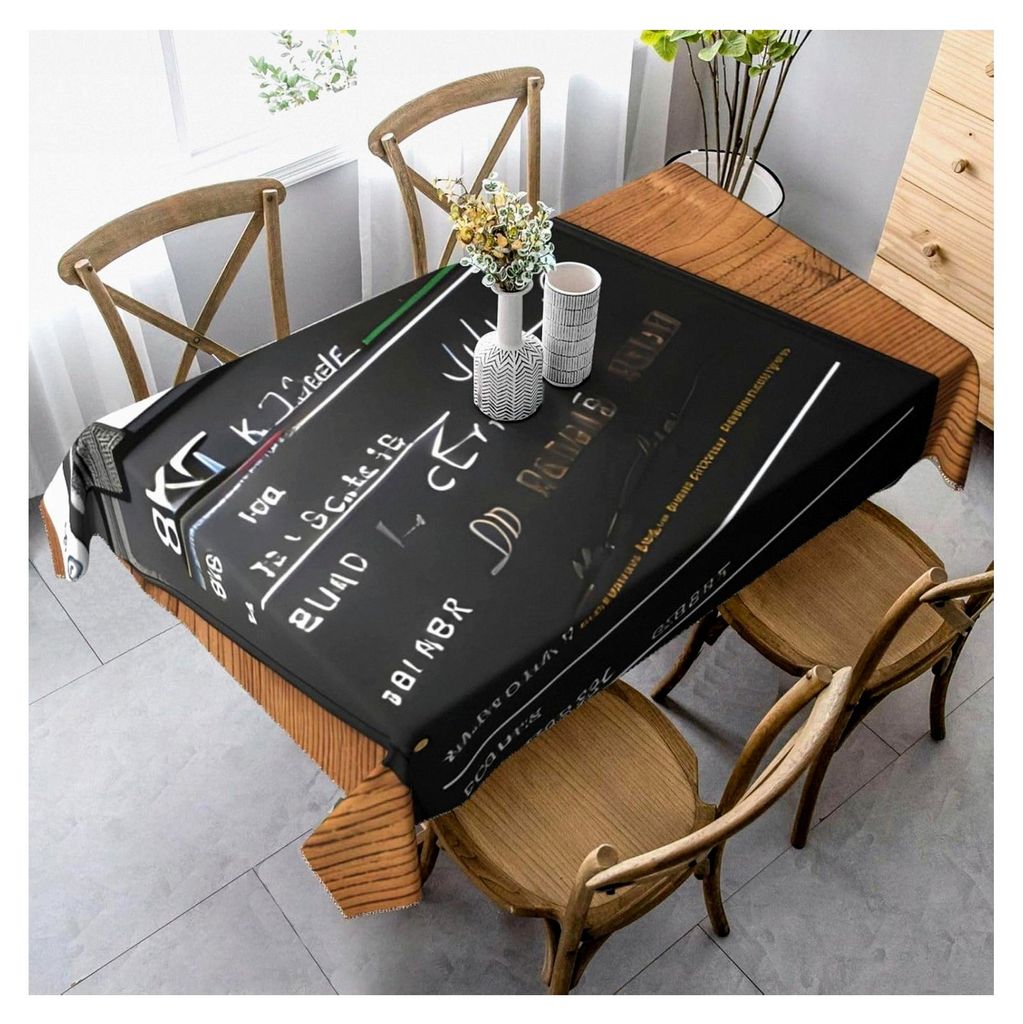 Rechteckige Tischdecke mit Klappbrettmuster für Picknick, Terrasse und Partys