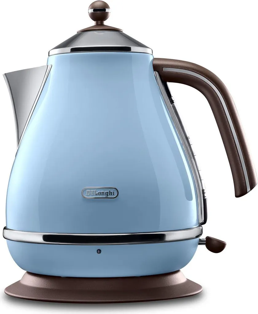Bouilloire Design DeLonghi 1,7 L Bleue pour Thé et Café en Famille