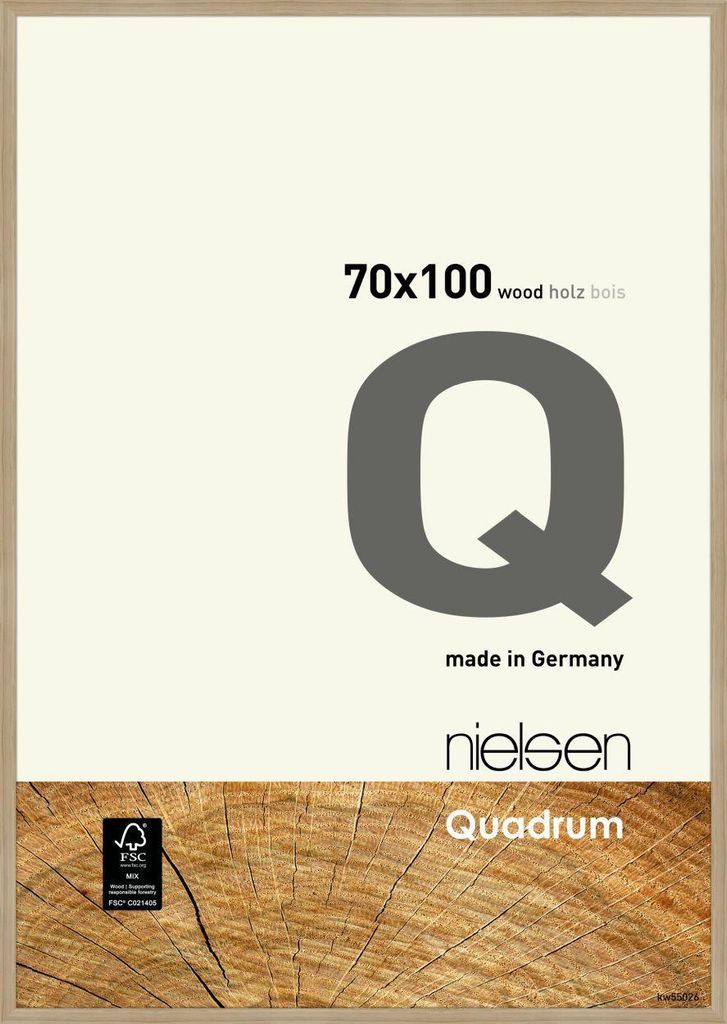 nielsen Holz Bilderrahmen Quadrum, 70x100 cm, Eiche Natur Produktbild 