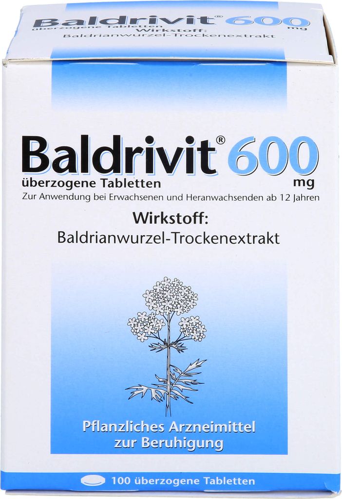 Baldrivit 600 mg Tabletten zur Beruhigung, 100 St. Tabletten