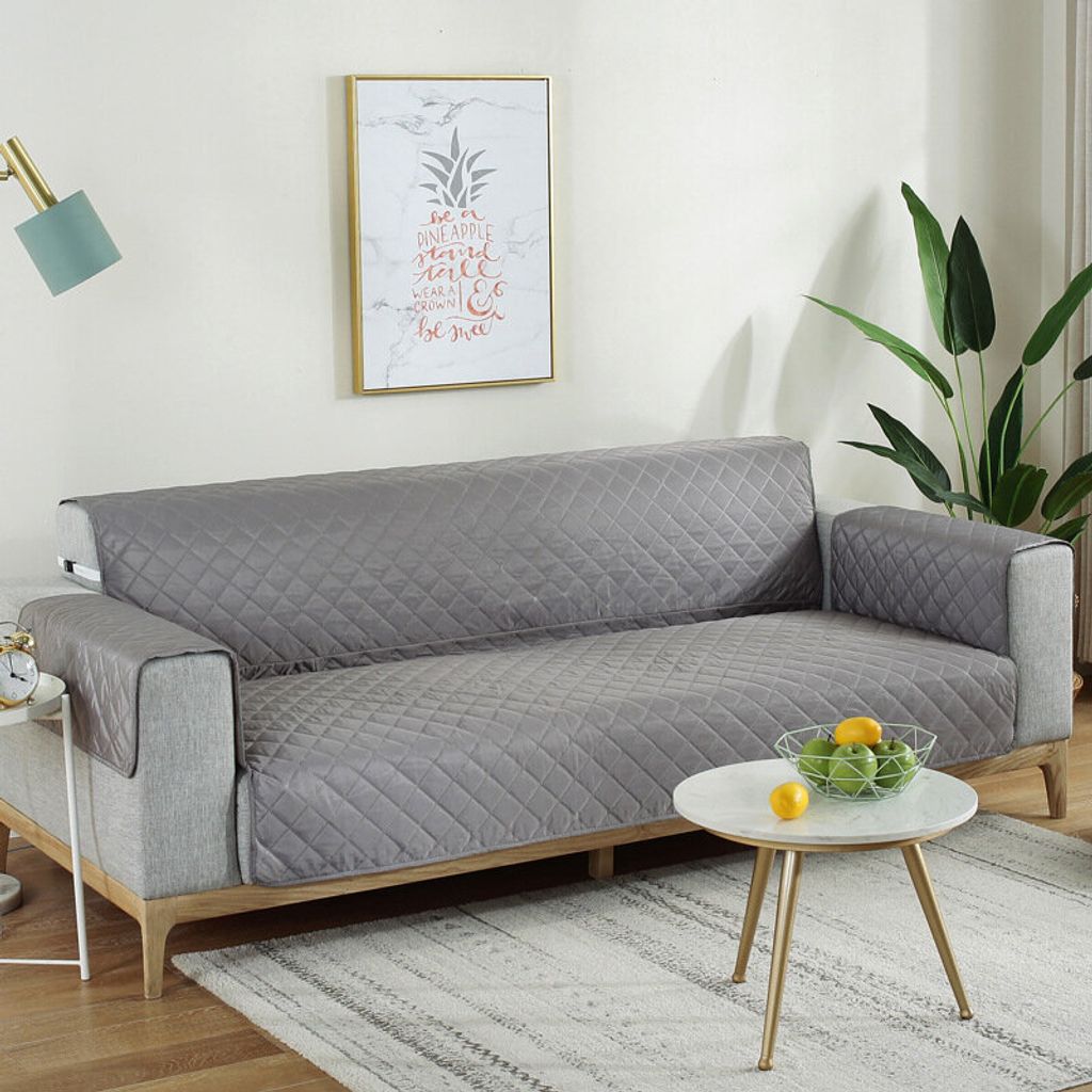 Solide Farbe Pet Sofa Kissen wasserdicht rutschfest Anti-Dirty Pet Sofa Schutzhülle Sitzkissen - 1 Light Green