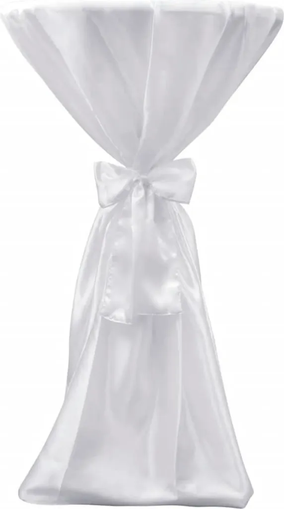 vidaXL 2 Fodere Elasticizzate per Tavoli Alti 80cm | Bianco Professionale