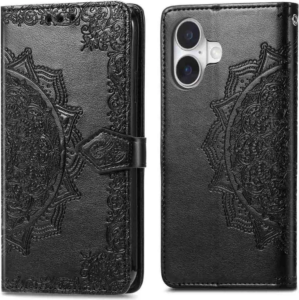imoshion Custodia a libro Mandala per iPhone 17 - Nero
