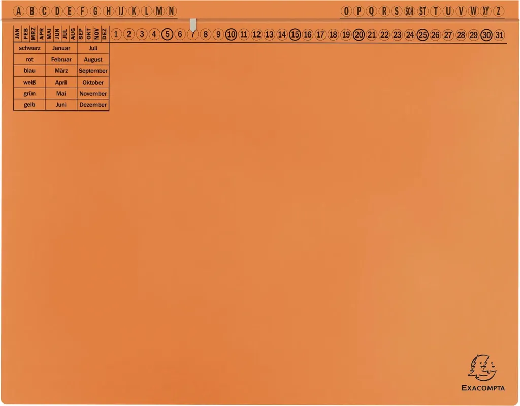 Dossiers Suspendus Robustes Exacompta Orange pour Stopper le Désordre x25