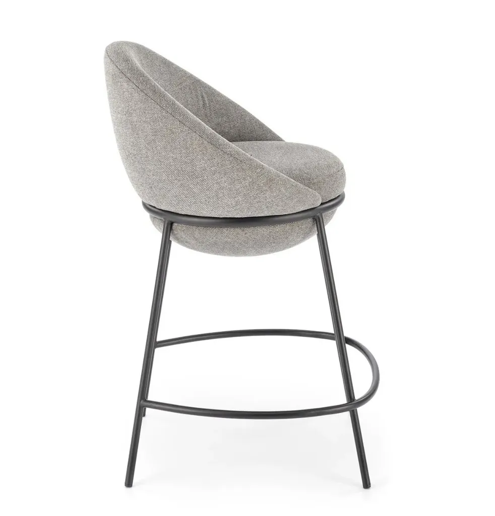 Siège d'appoint gris H-118 idéal pour table basse et activités de loisir - 2
